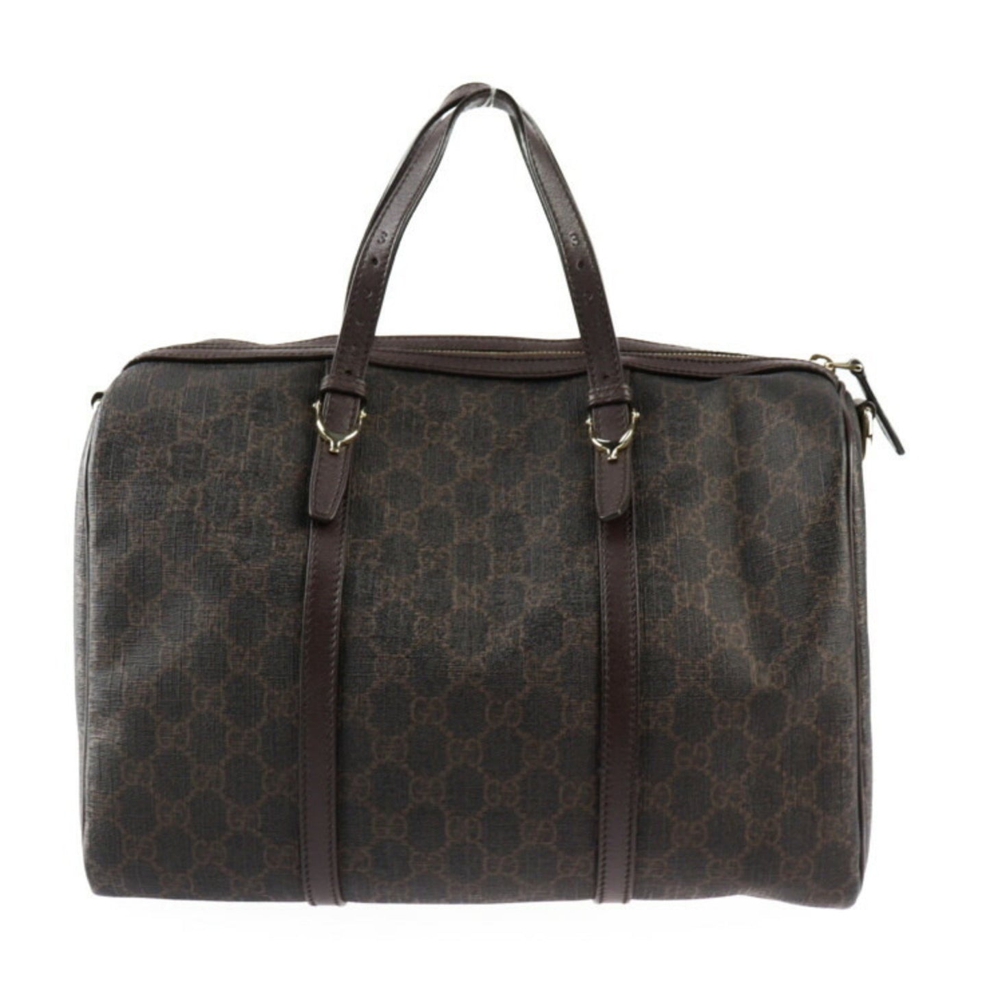 Gucci GG Supreme Brown Canvas Travel Bag