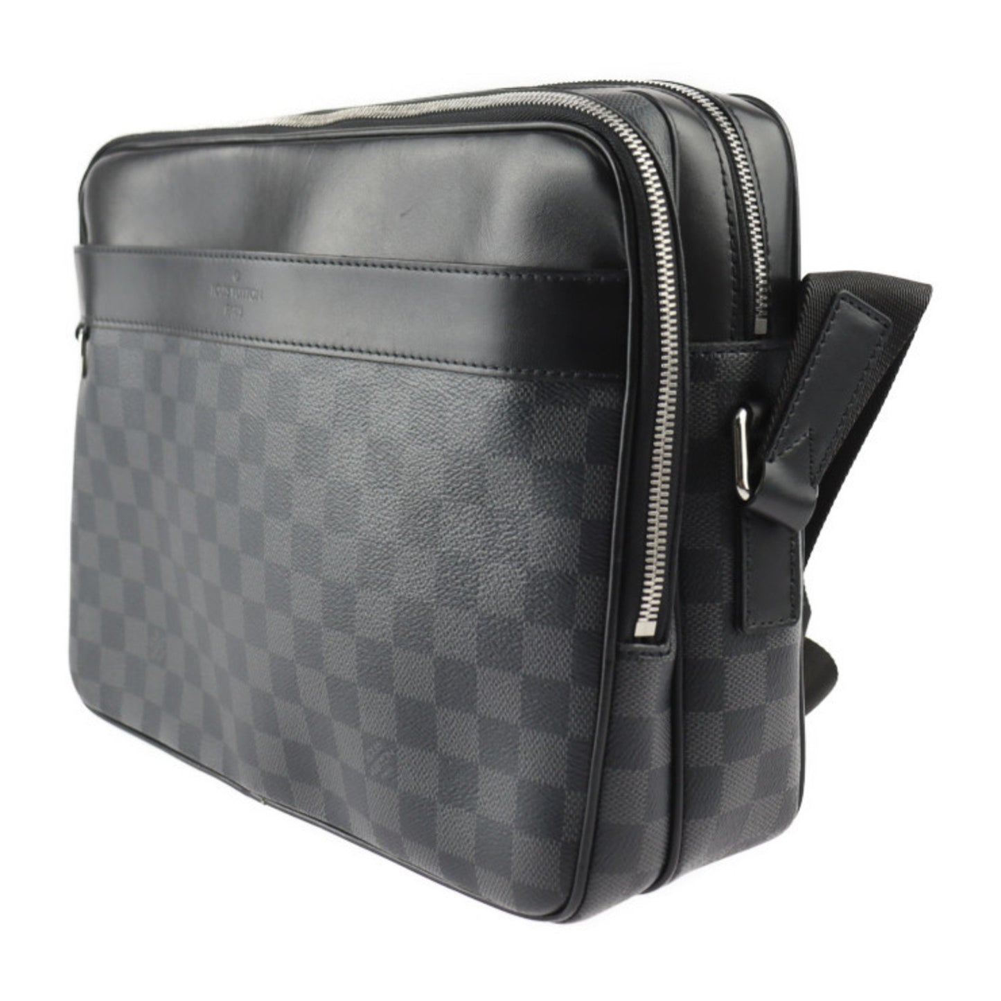 Louis Vuitton Dayton Black Canvas Shoulder Bag