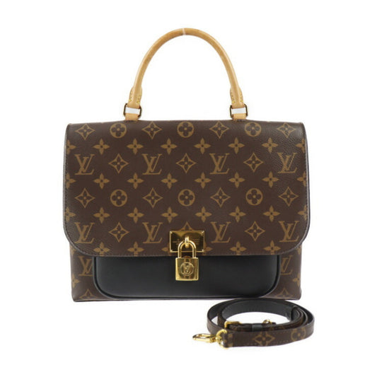 Louis Vuitton Marignan Brown Canvas Clutch Bag