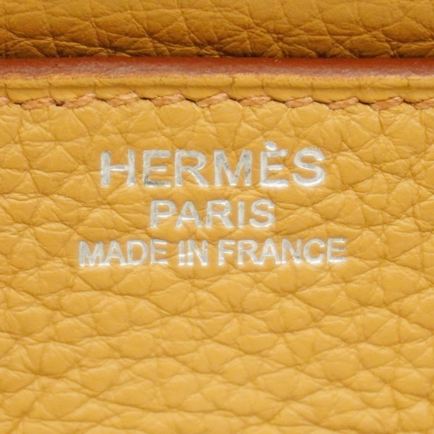 Hermès Birkin 35 Yellow Leather Hand Bag