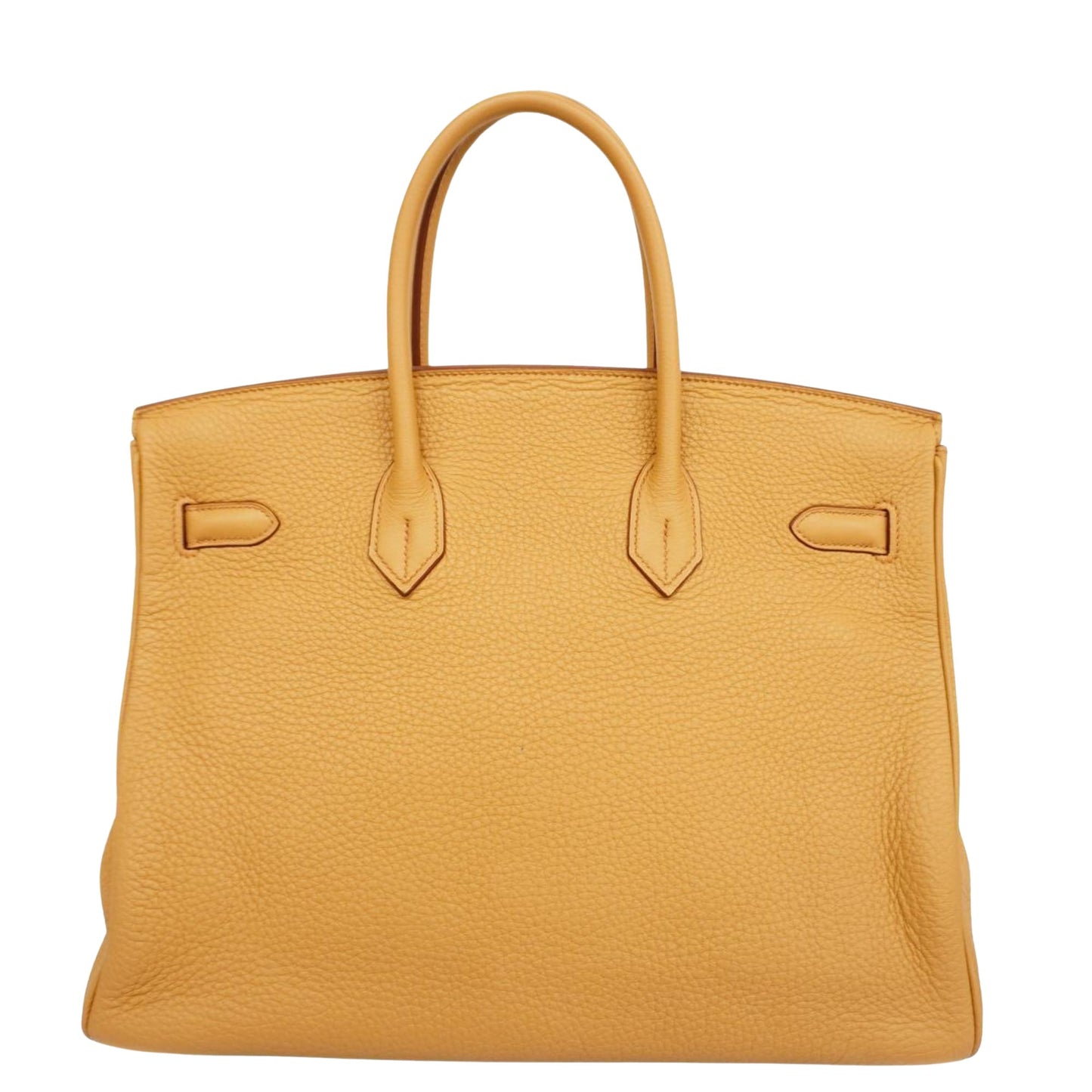 Hermès Birkin 35 Yellow Leather Hand Bag