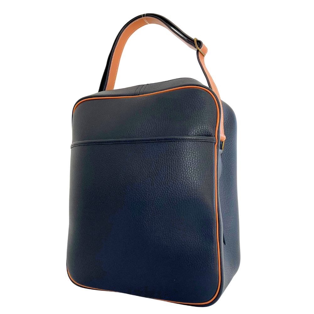 Hermès Victoria Navy Leather Shoulder Bag