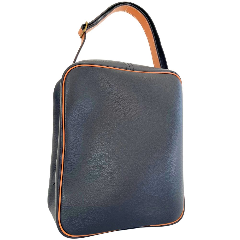 Hermès Victoria Navy Leather Shoulder Bag