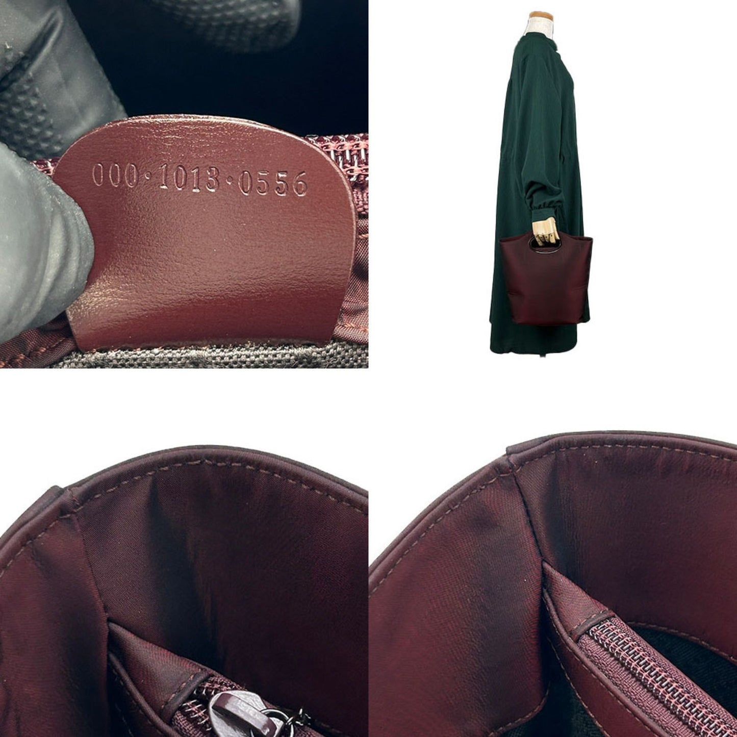 Gucci Burgundy Synthetic Hand Bag