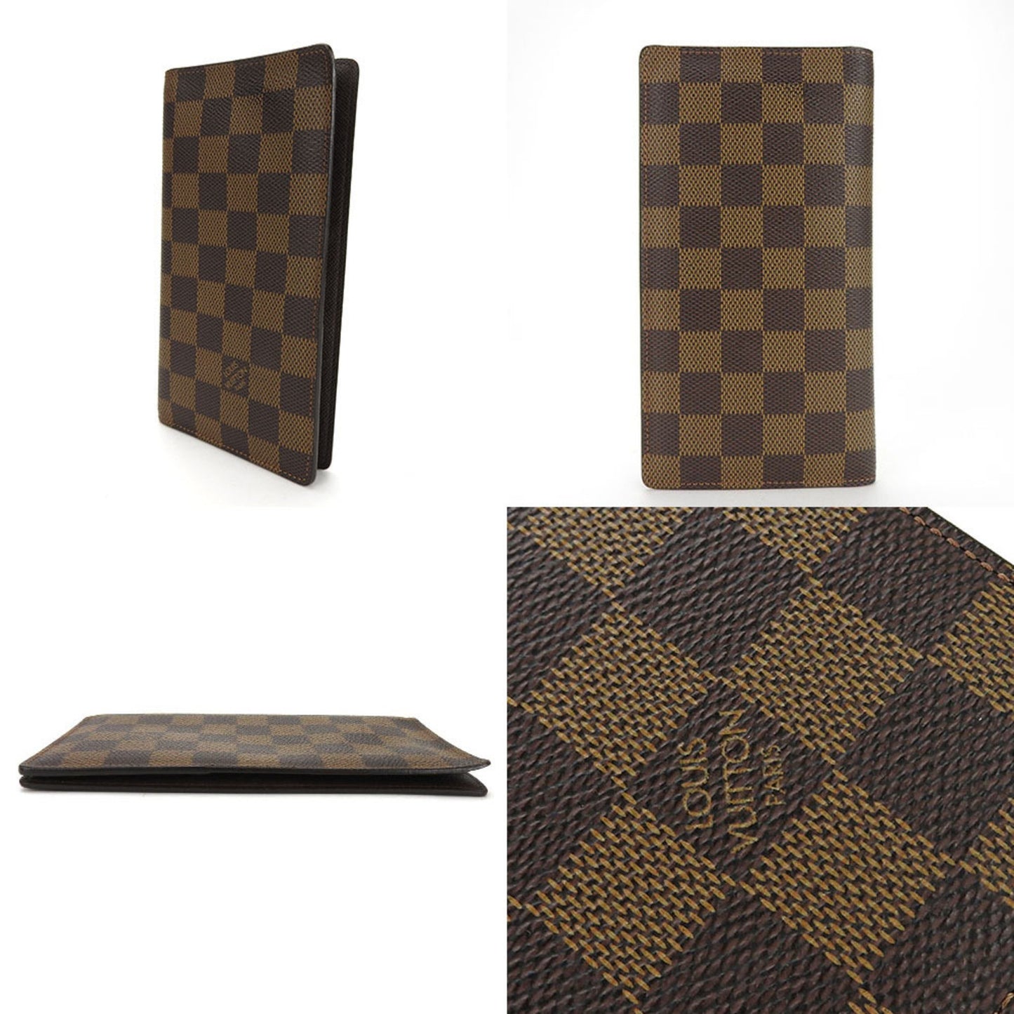 Louis Vuitton Portefeuille Long Brown Canvas Wallet Accessories