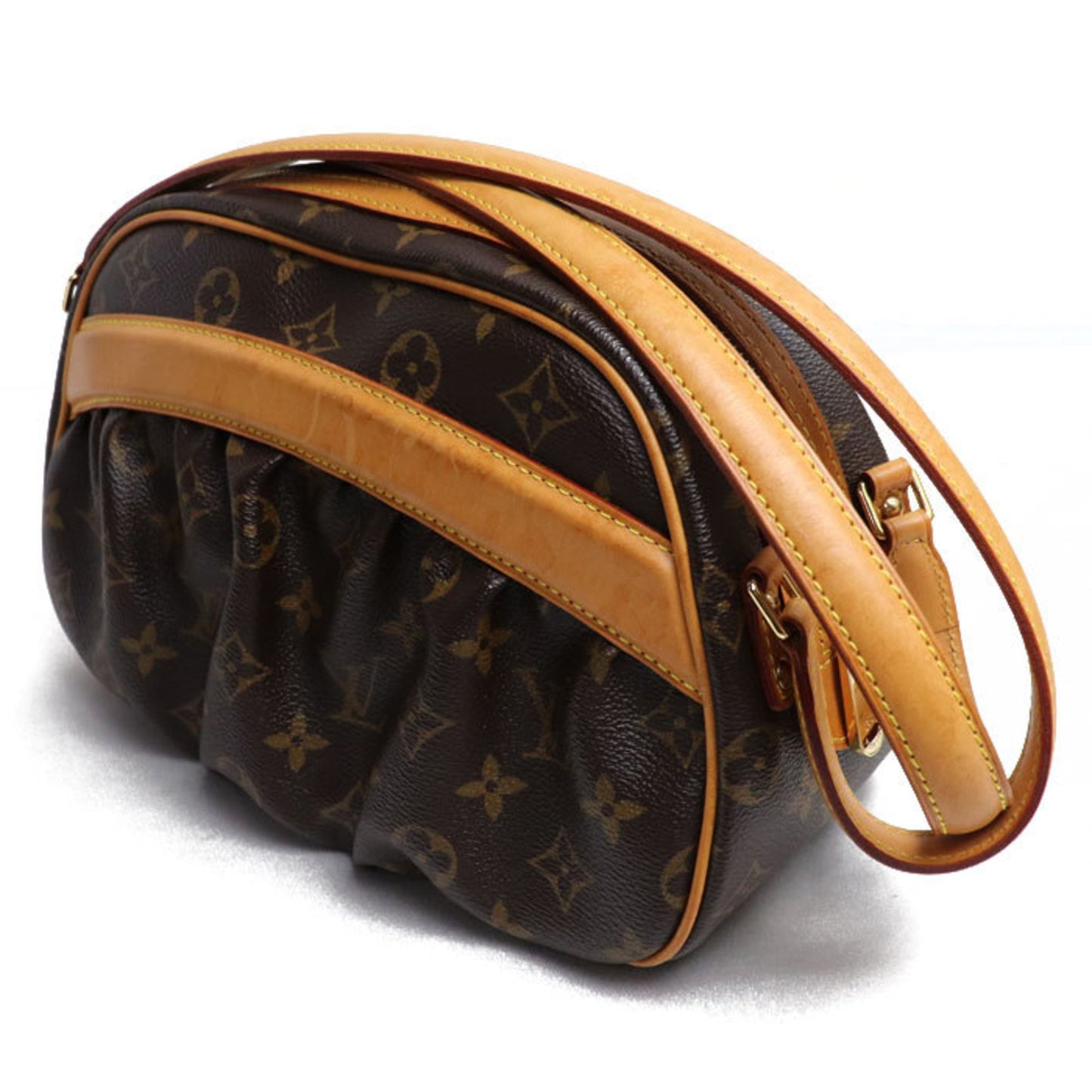 Louis Vuitton Clara Brown Canvas Hand Bag