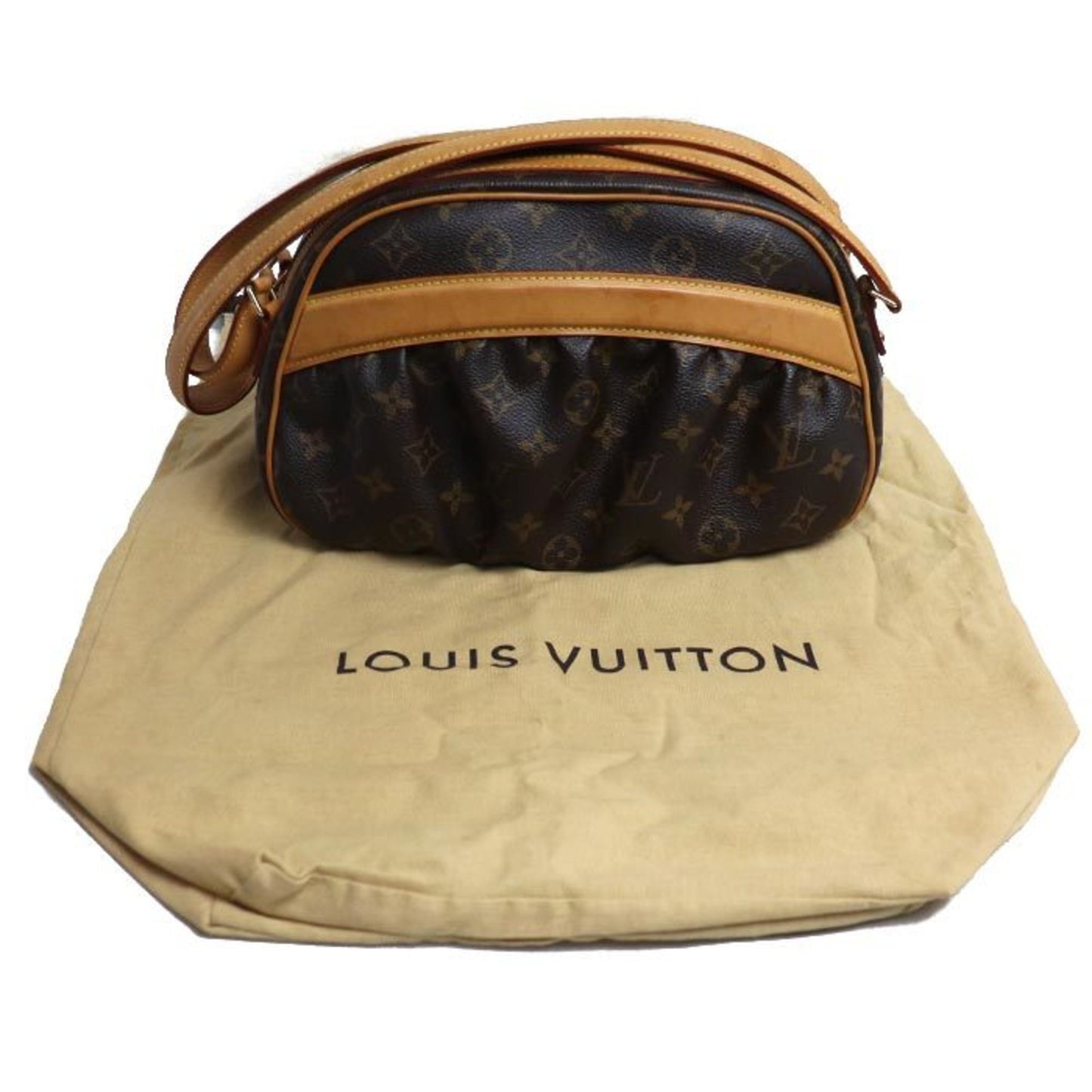 Louis Vuitton Clara Brown Canvas Hand Bag