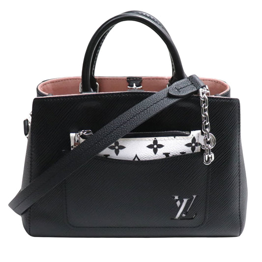 Louis Vuitton Marelle Black Leather Hand Bag