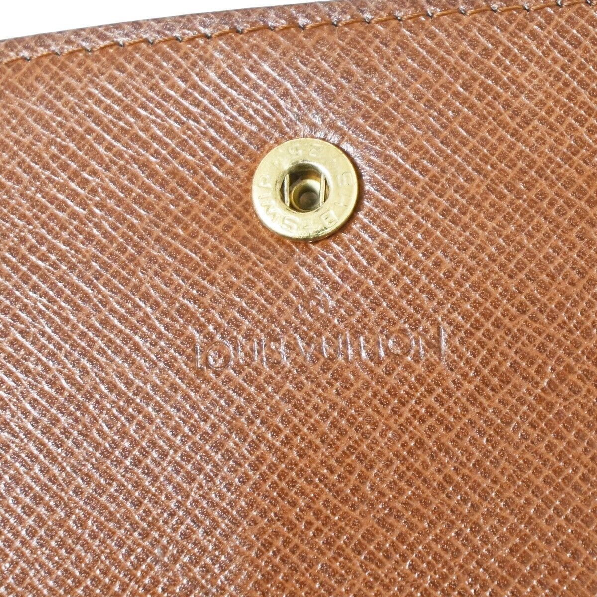 Louis Vuitton Porte Monnaie Credit Brown Canvas Wallet Accessories