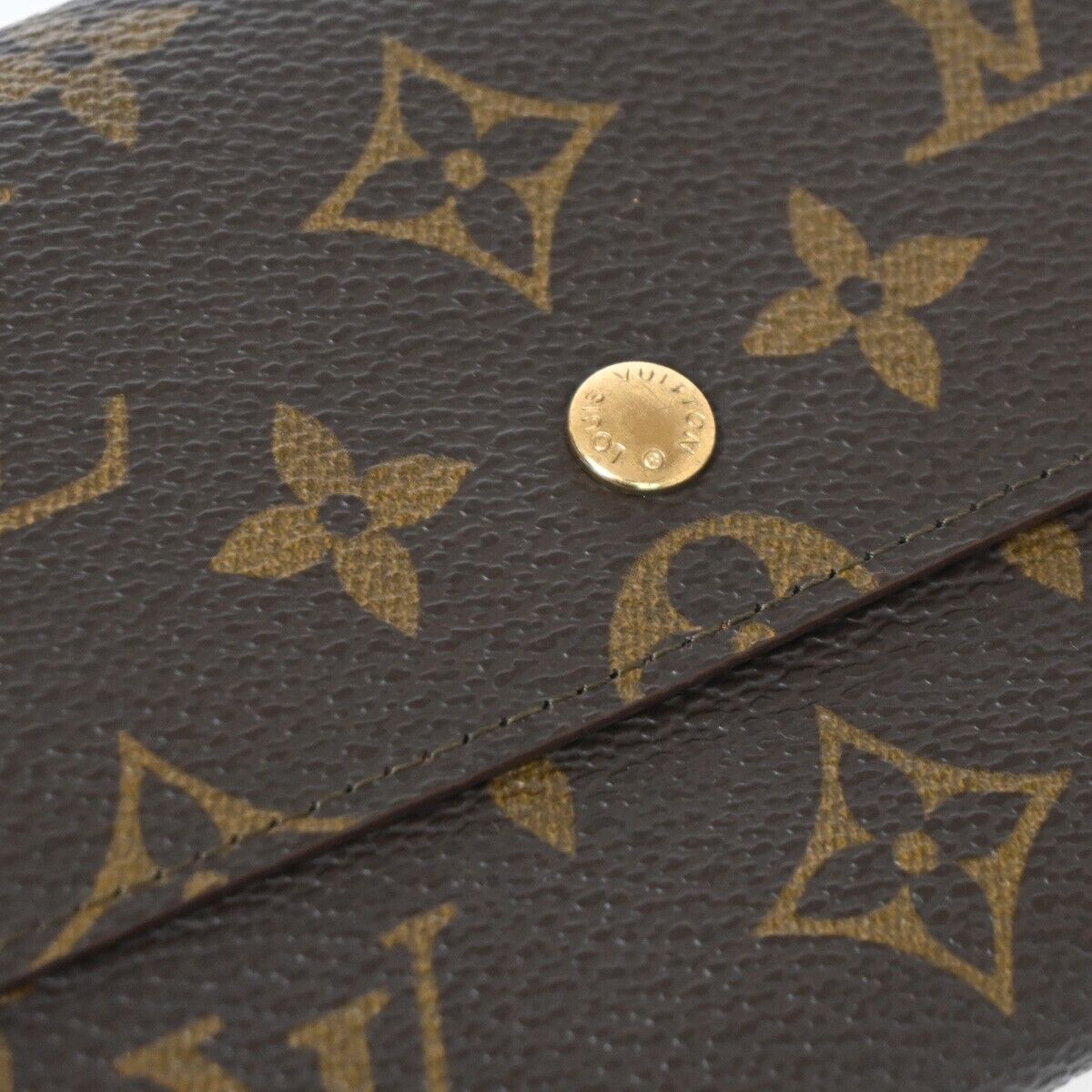 Louis Vuitton Porte Monnaie Credit Brown Canvas Wallet Accessories