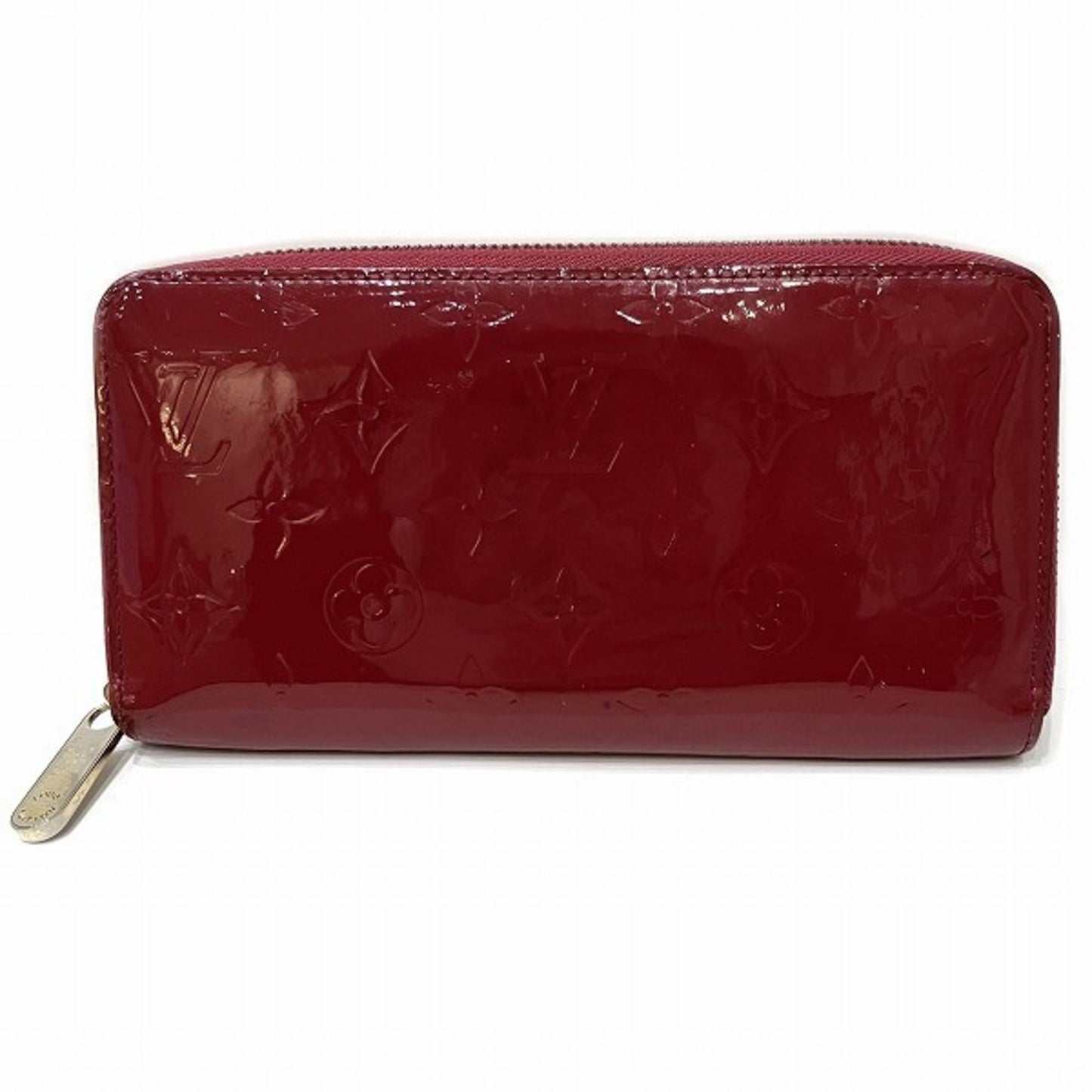 Louis Vuitton Portefeuille zippy Burgundy Patent Leather Wallet Accessories