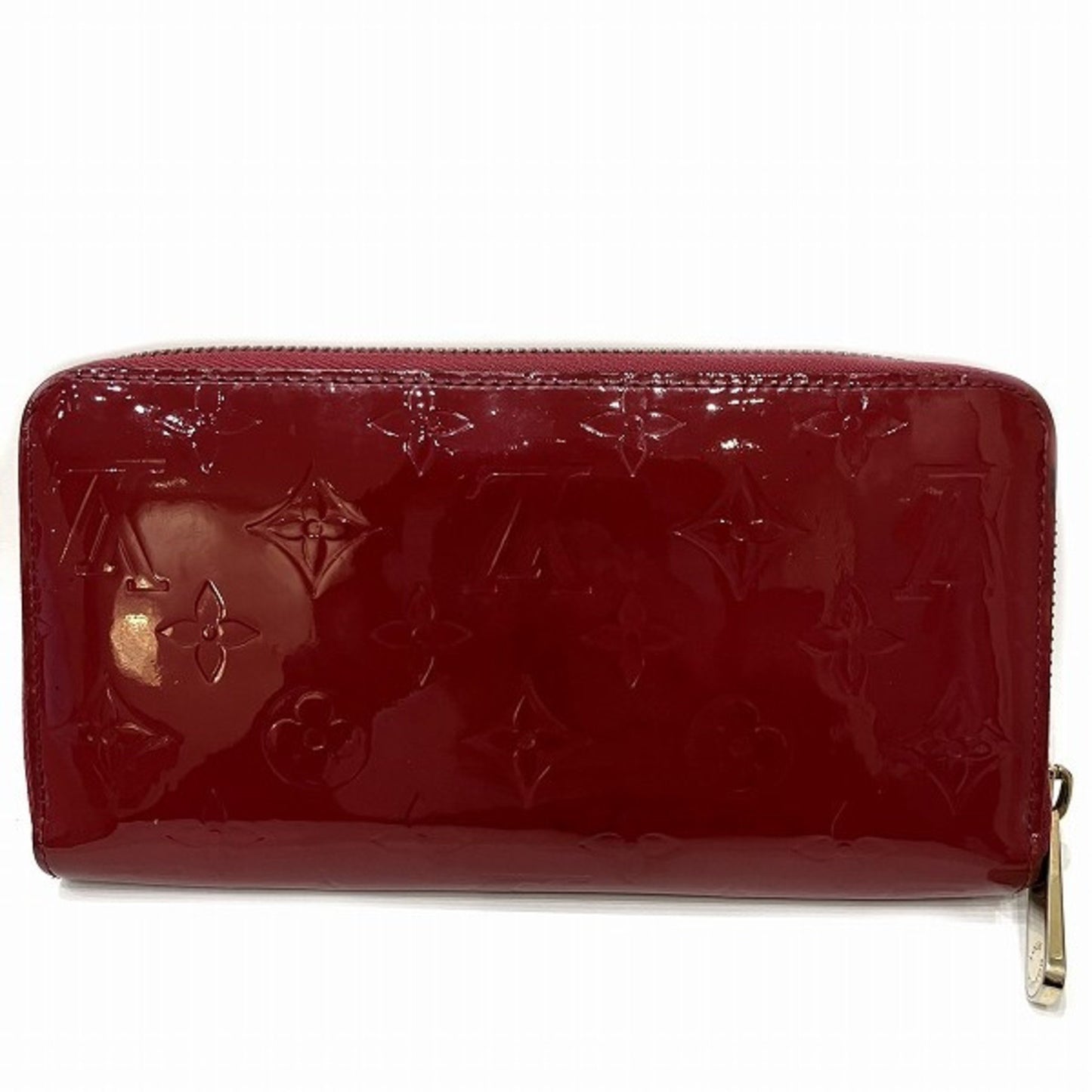 Louis Vuitton Portefeuille zippy Burgundy Patent Leather Wallet Accessories