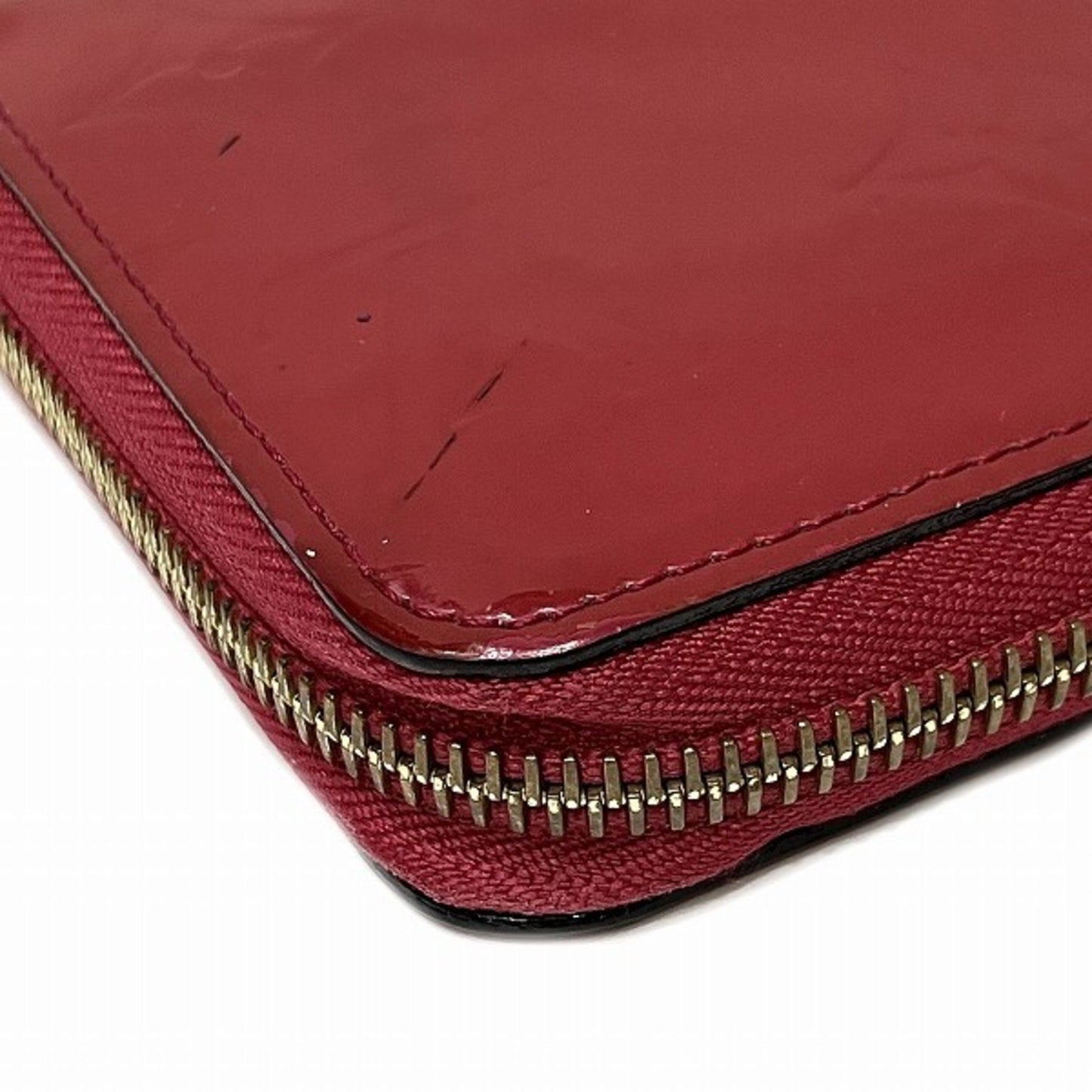 Louis Vuitton Portefeuille zippy Burgundy Patent Leather Wallet Accessories