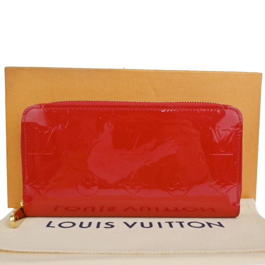 Louis Vuitton Zippy wallet Red Patent Leather Wallet Accessories