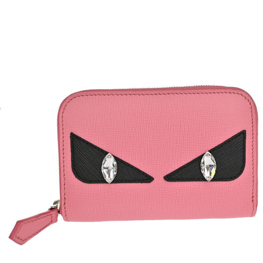 Fendi Monster Pink Leather Wallet Accessories