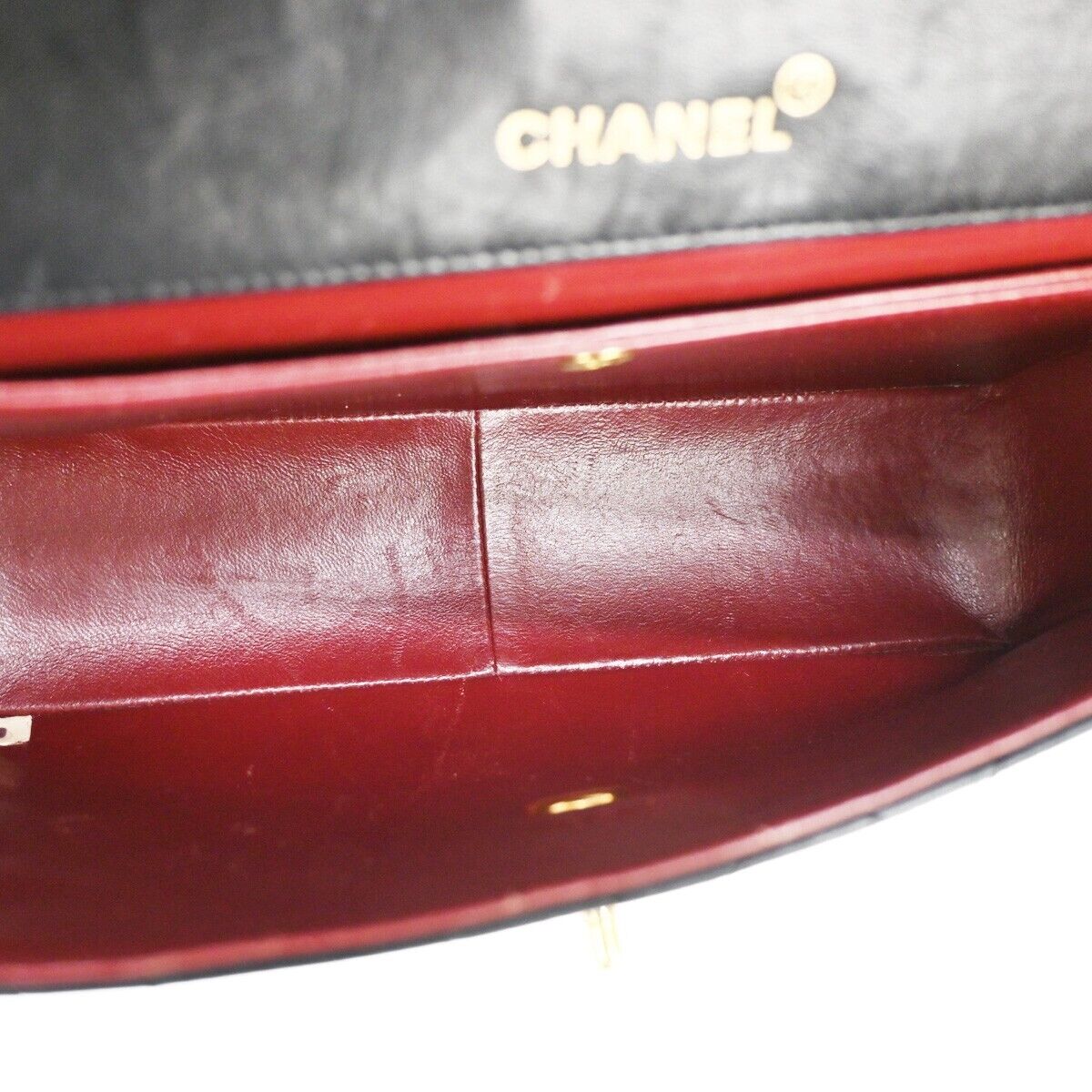 Chanel Matelassé Black Leather Shoulder Bag