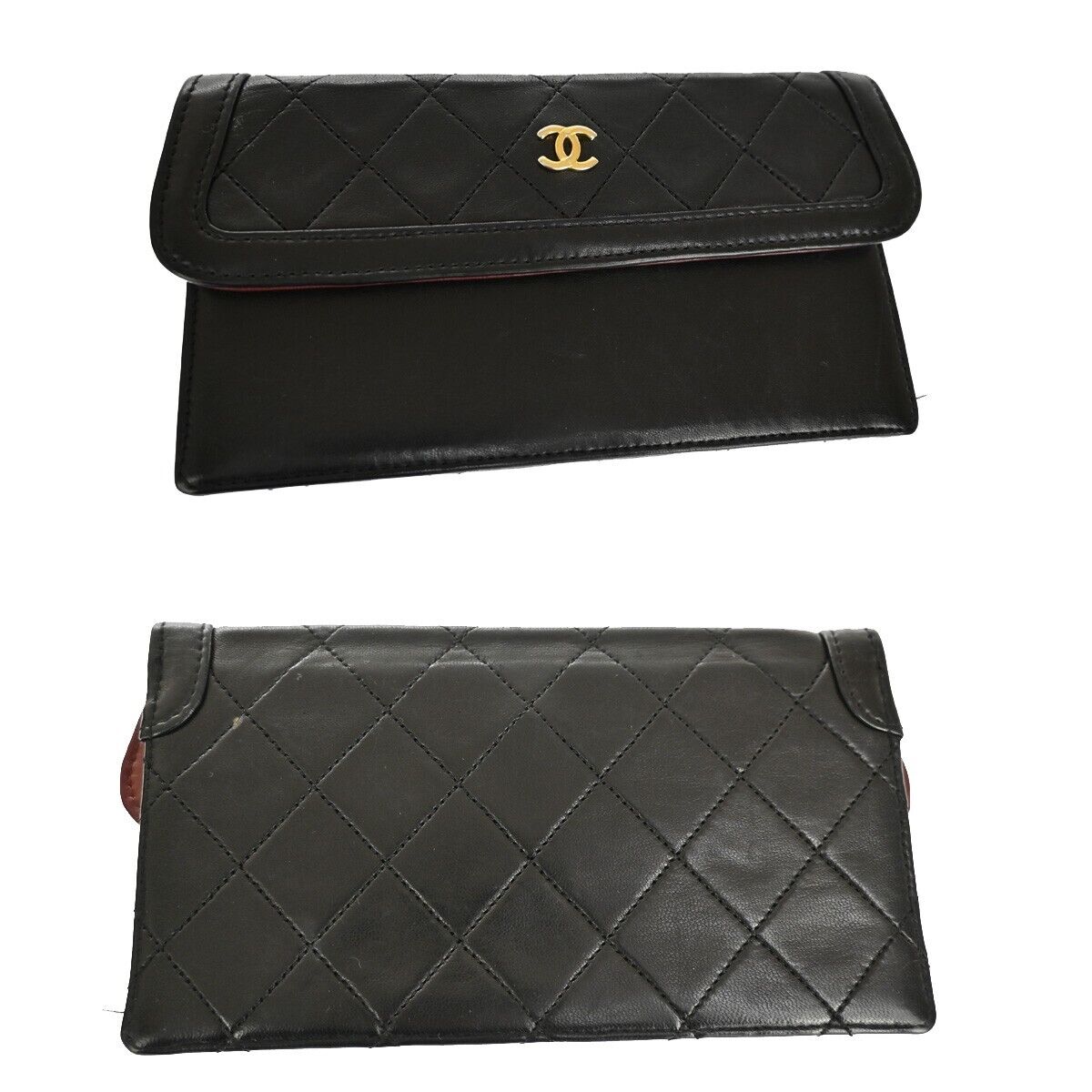 Chanel Matelassé Black Leather Shoulder Bag