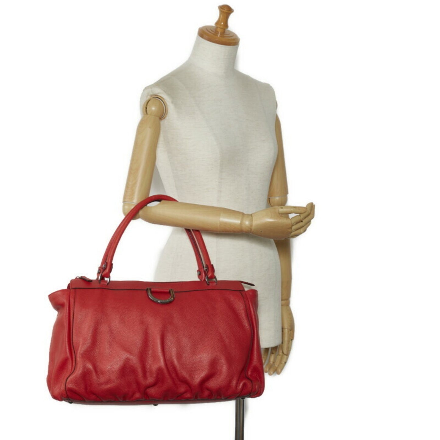 Gucci Abbey Red Leather Hand Bag