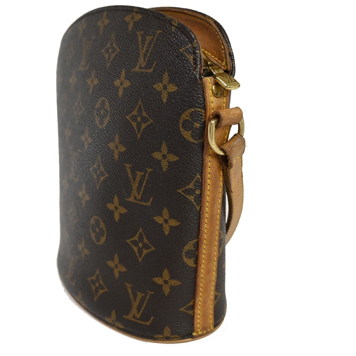 Louis Vuitton Drouot Brown Canvas Shoulder Bag