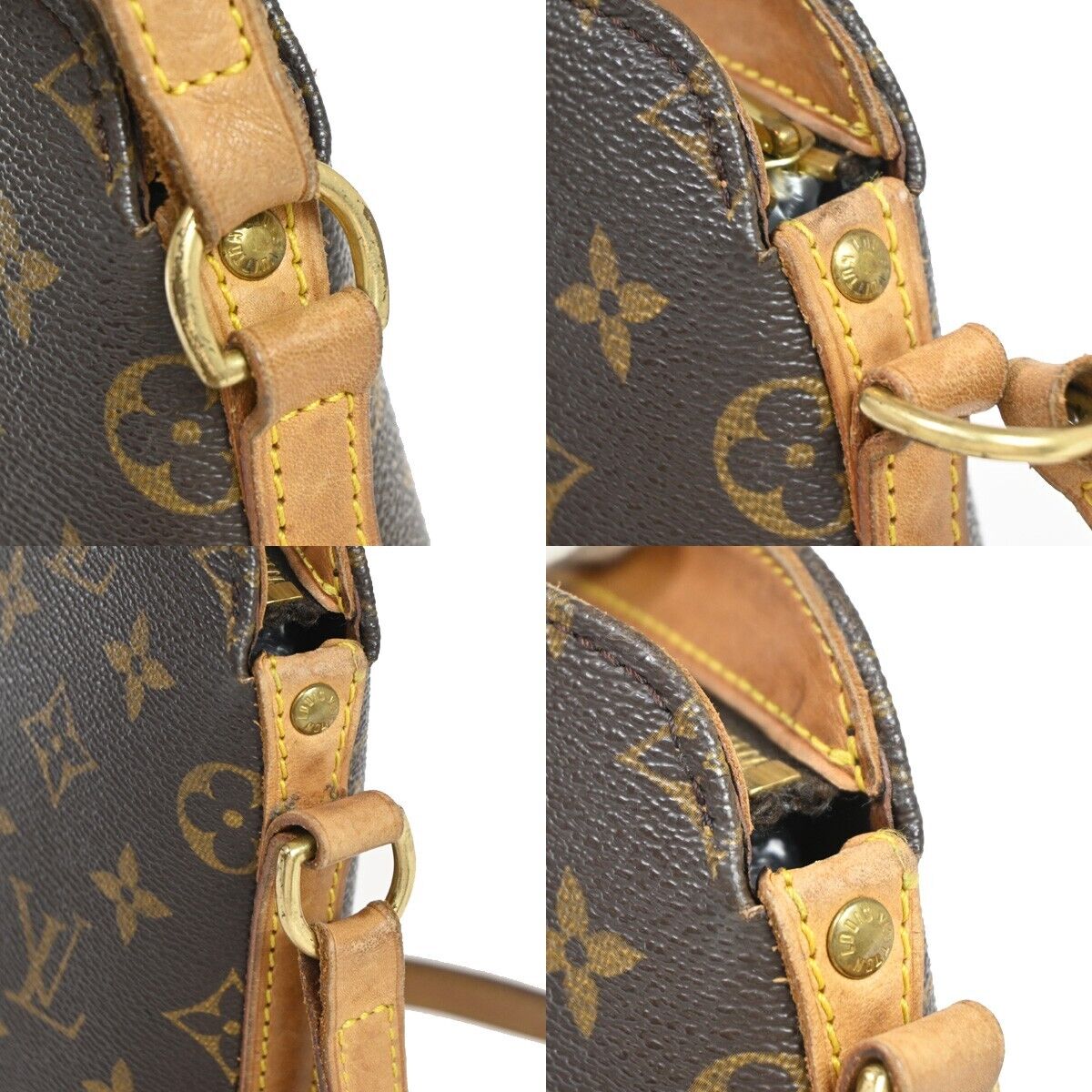 Louis Vuitton Drouot Brown Canvas Shoulder Bag