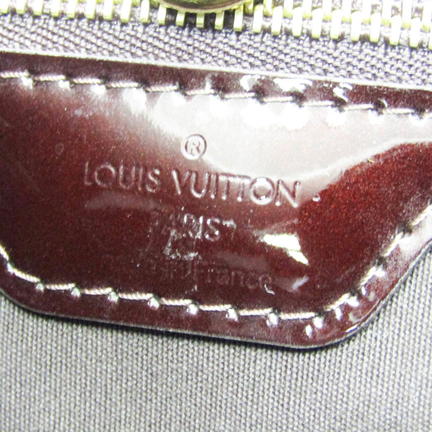 Louis Vuitton Wilshire Burgundy Patent Leather Hand Bag