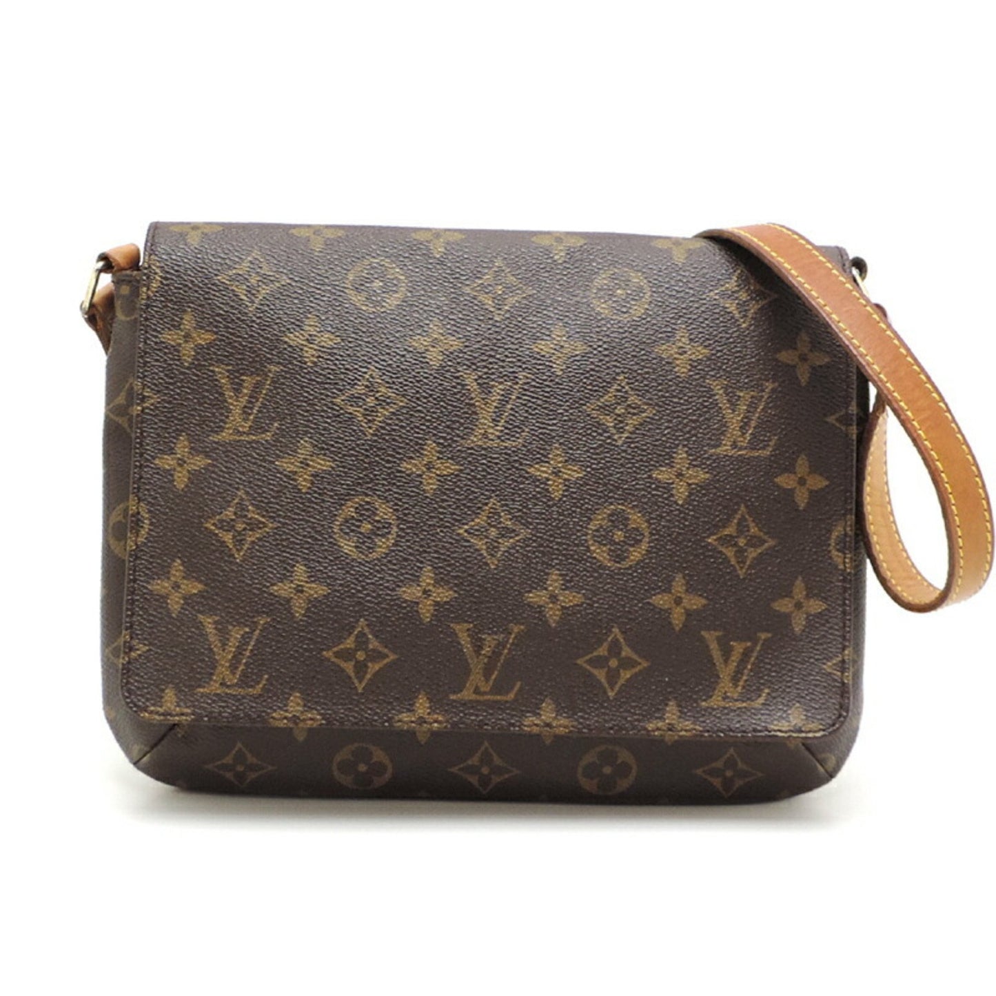 Louis Vuitton Musette Tango Brown Canvas Shoulder Bag