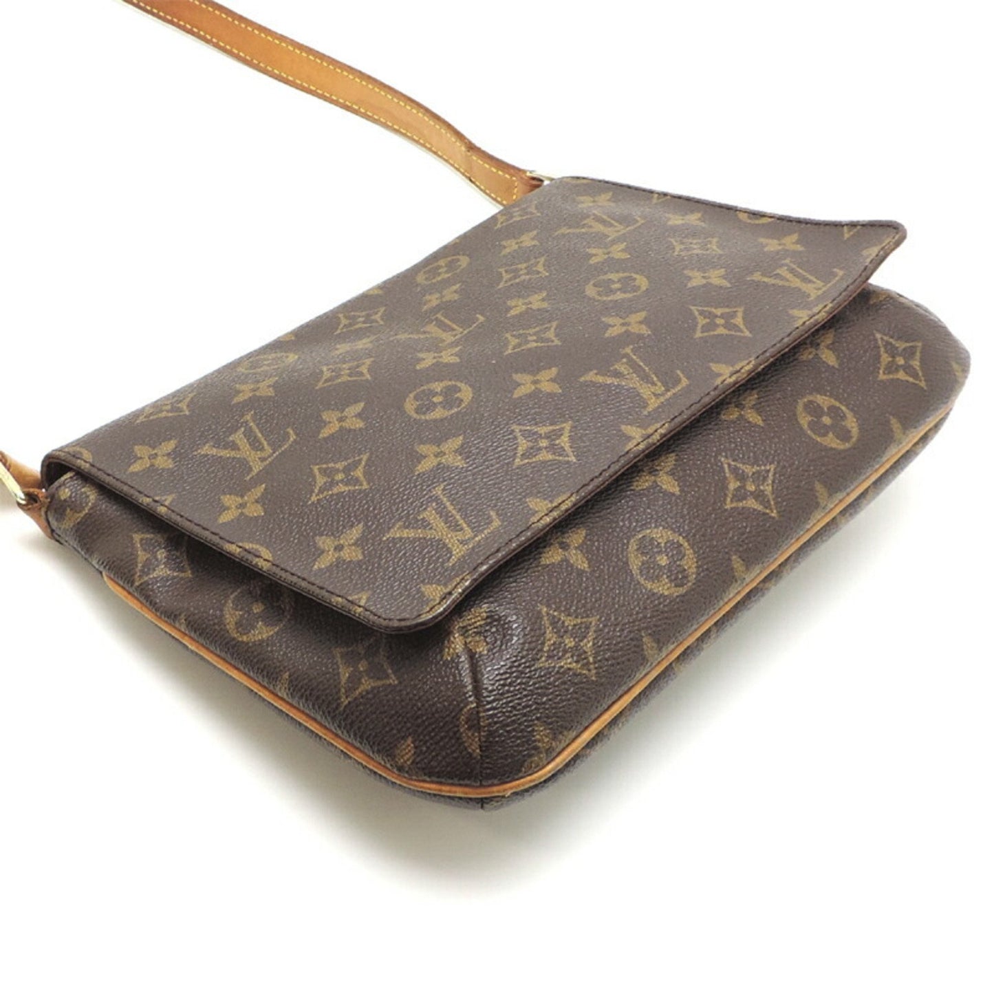 Louis Vuitton Musette Tango Brown Canvas Shoulder Bag