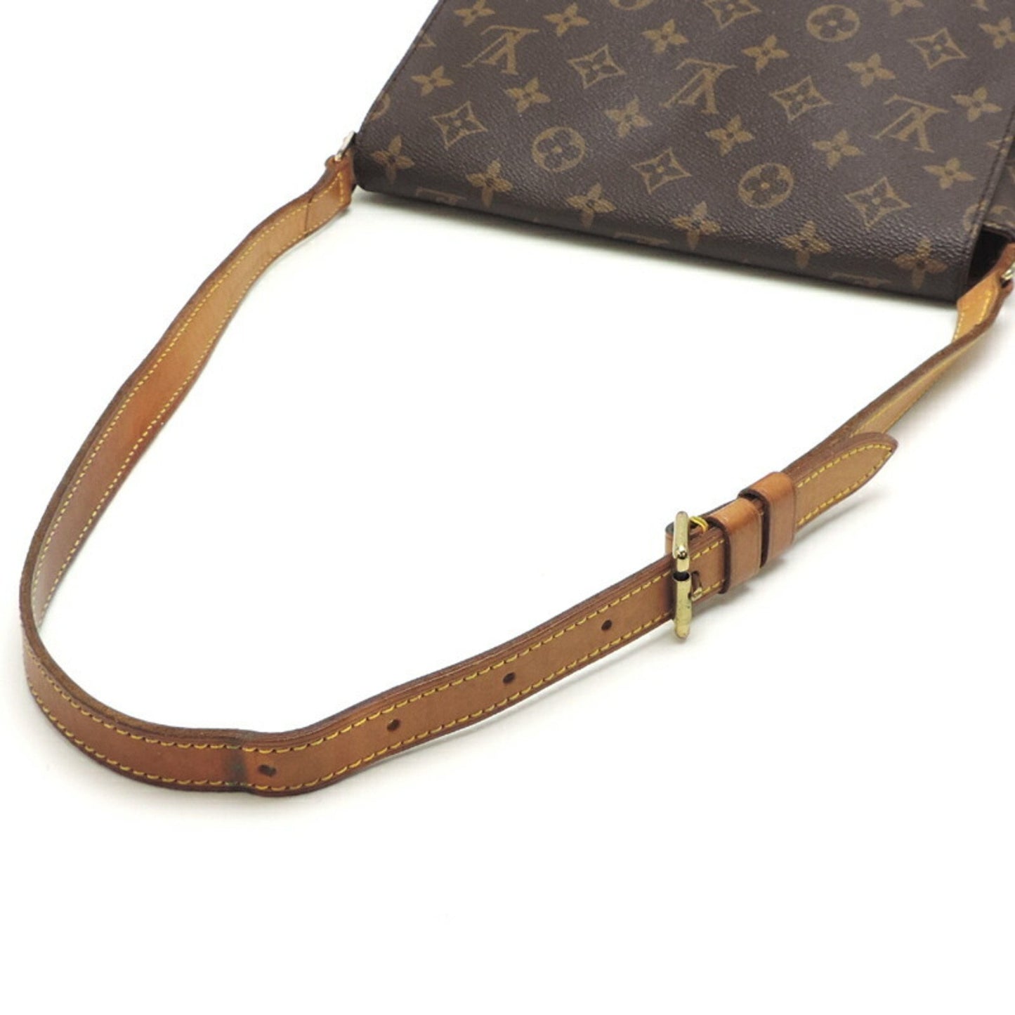 Louis Vuitton Musette Tango Brown Canvas Shoulder Bag