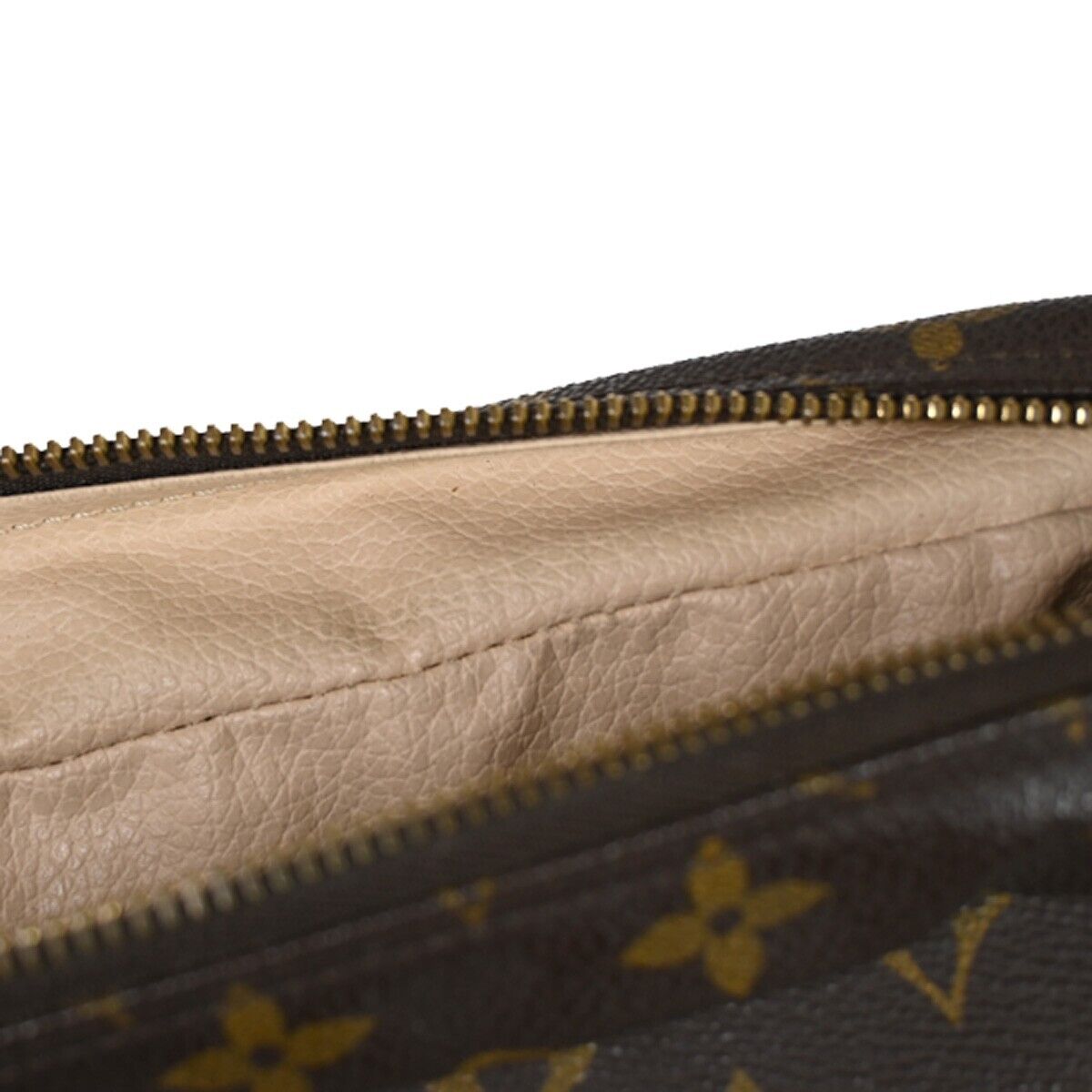 Louis Vuitton Trousse Toilette 28 Brown Canvas Clutch Bag