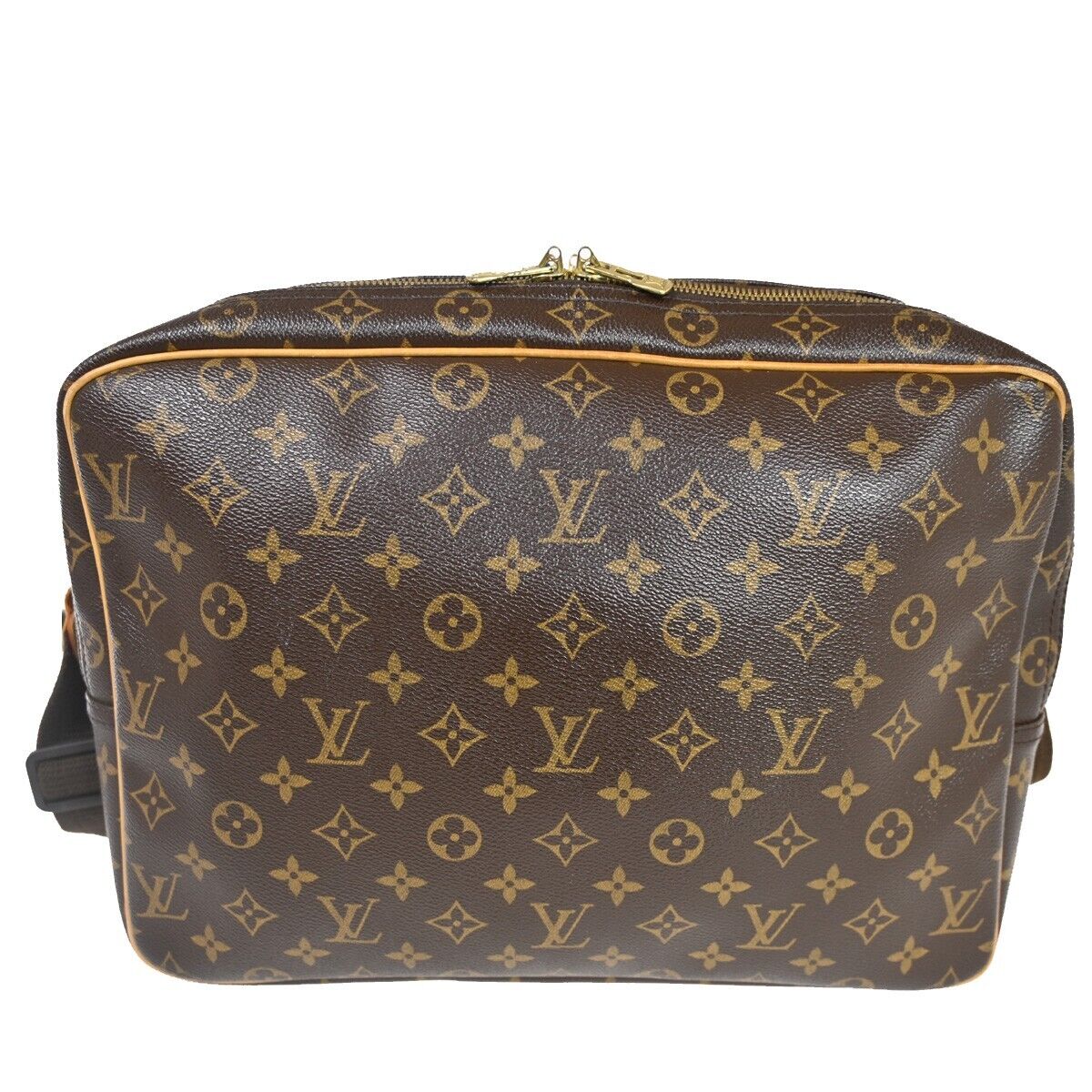 Louis Vuitton Reporter Brown Canvas Shoulder Bag