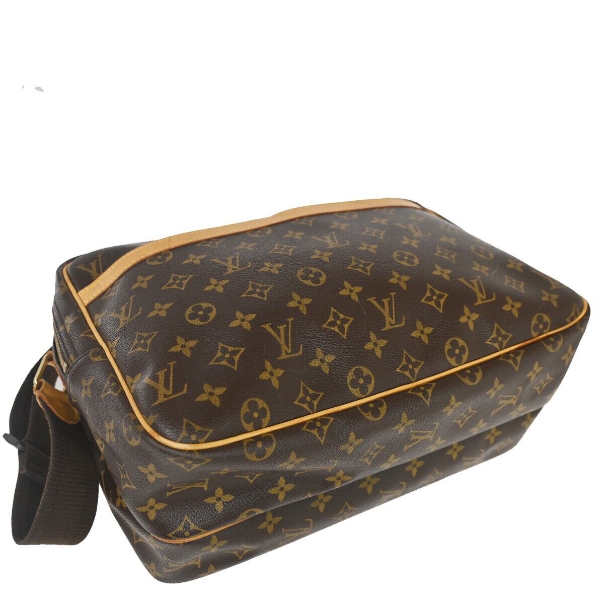 Louis Vuitton Reporter Brown Canvas Shoulder Bag