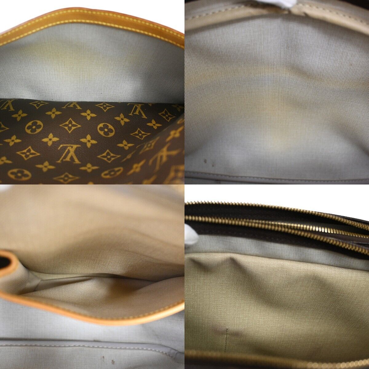 Louis Vuitton Reporter Brown Canvas Shoulder Bag