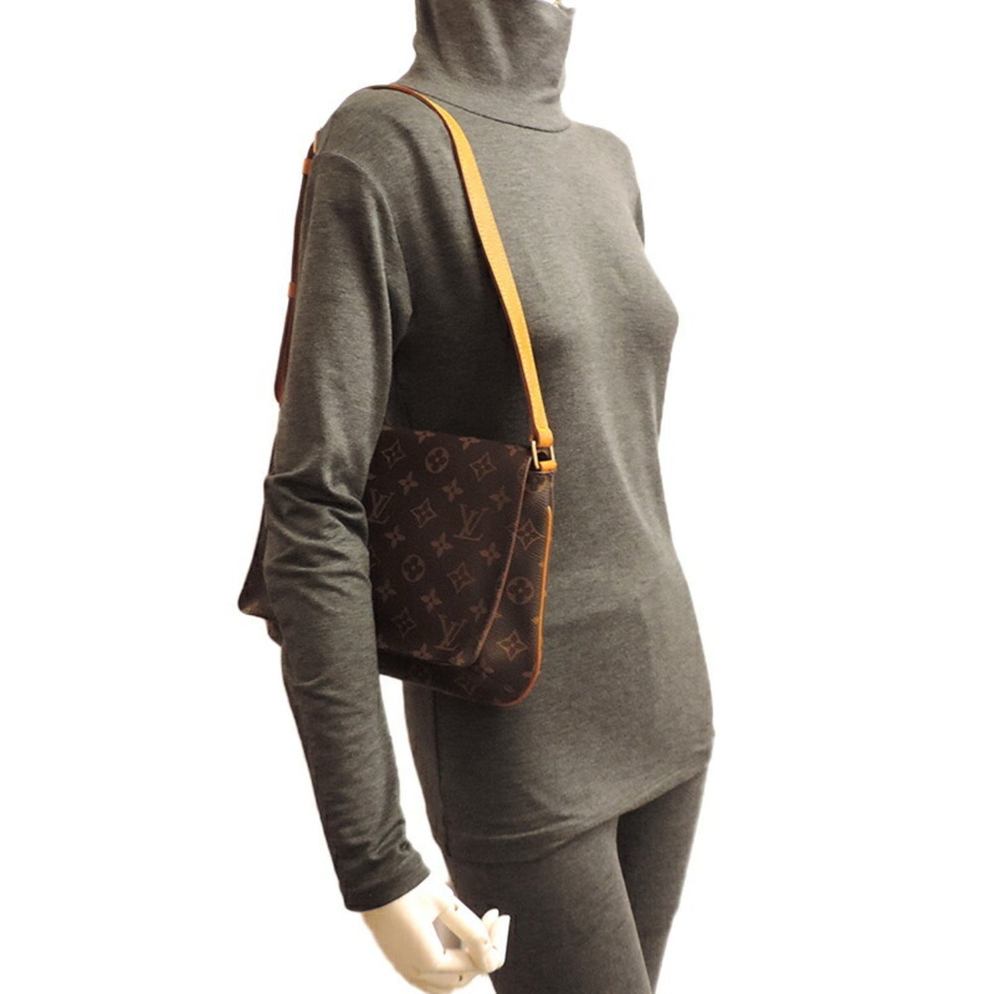 Louis Vuitton Musette Brown Canvas Shoulder Bag