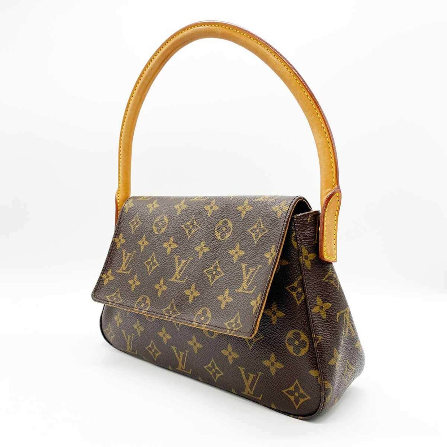 Louis Vuitton Mini looping Brown Canvas Shoulder Bag