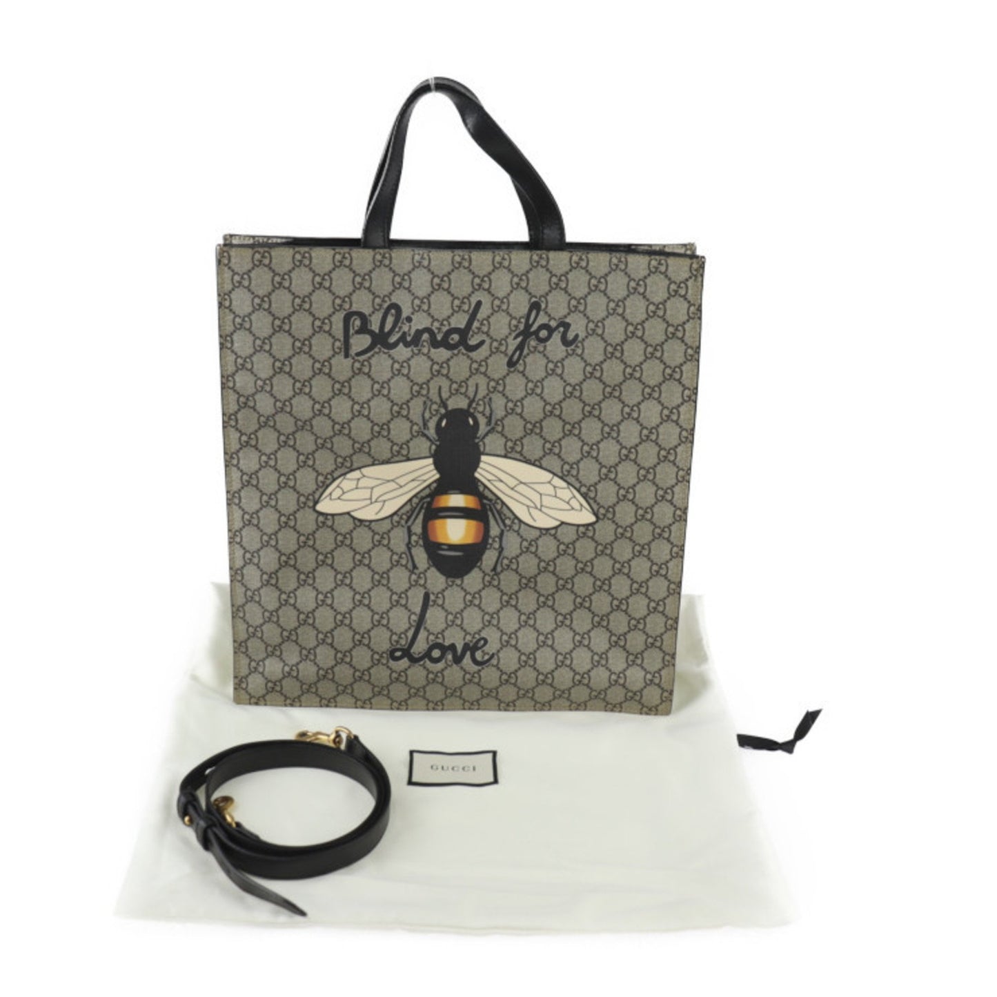 Gucci Kingsnake Beige Canvas Hand Bag